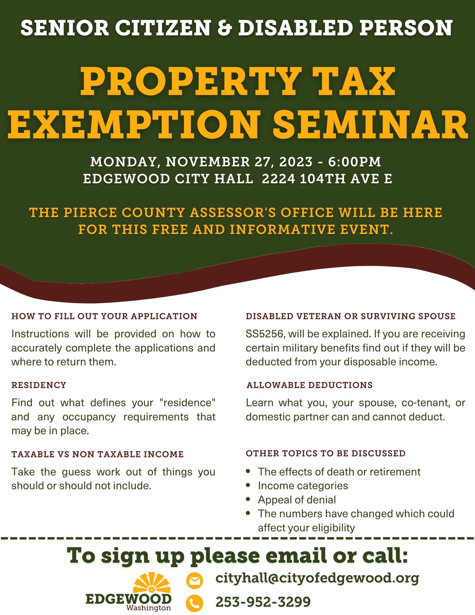 Senior Citizen Disabled Person